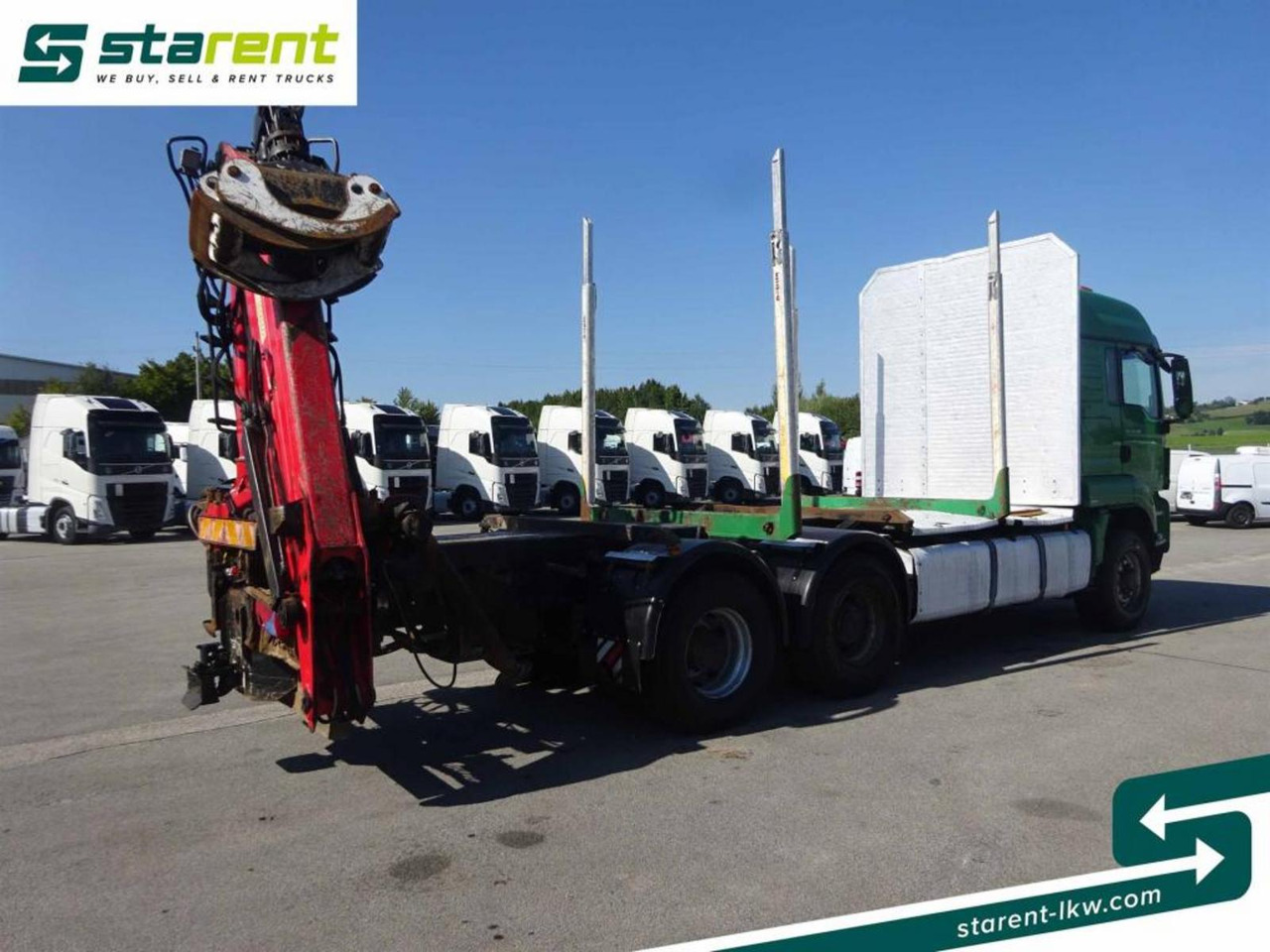 MAN TGS 26.480 6x6 Holzaufbau mit Kran, Palfinger 120Z - Camión forestal: foto 5 MAN TGS 26.480 6x6 Holzaufbau mit Kran, Palfinger 120Z - Camión forestal: foto 5