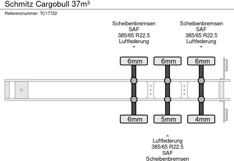 Schmitz Cargobull 37m³ - Semirremolque volquete: foto 5 Schmitz Cargobull 37m³ - Semirremolque volquete: foto 5