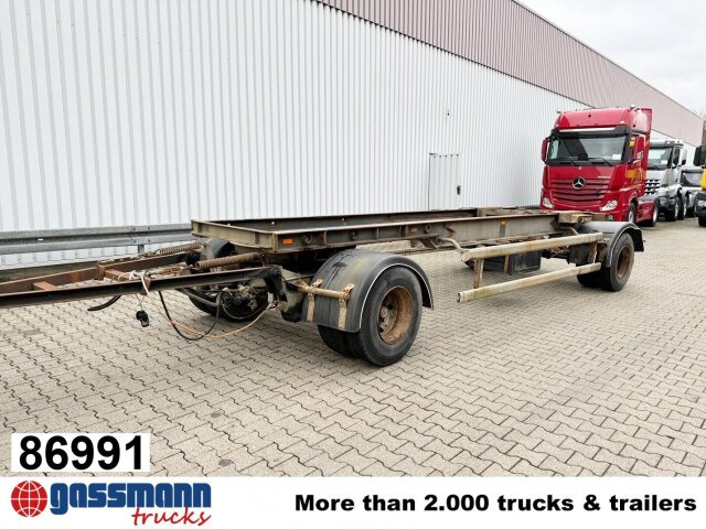 Hüffermann HSA 18.70, Schlittenabroller - Remolque multilift/ Portacontenedores de cadenas: foto 1 Hüffermann HSA 18.70, Schlittenabroller - Remolque multilift/ Portacontenedores de cadenas: foto 1