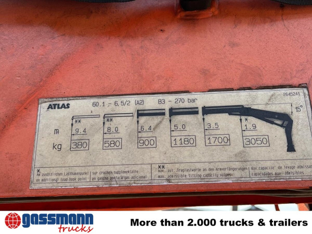 Kran Atlas 60.1, Funk, Winde - Grúa para camión: foto 2 Kran Atlas 60.1, Funk, Winde - Grúa para camión: foto 2