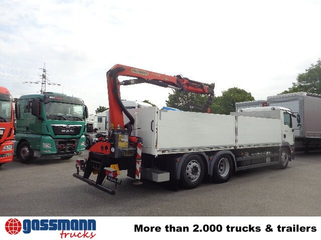 Camión caja abierta, Camión grúa MAN TGM 26.340 6x2-4 LL,Lenk-Liftachse, Heckkran,: foto 7
