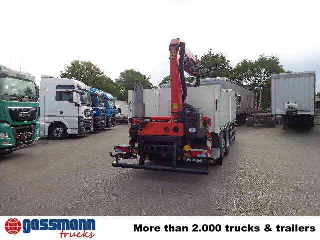 Camión caja abierta, Camión grúa MAN TGM 26.340 6x2-4 LL,Lenk-Liftachse, Heckkran,: foto 8