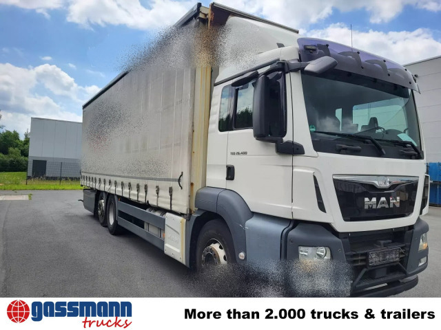 MAN TGS 26.400 6x2-4 LL, Lenk-/Lift, Hubdach - Camión caja abierta, Camión grúa: foto 4 MAN TGS 26.400 6x2-4 LL, Lenk-/Lift, Hubdach - Camión caja abierta, Camión grúa: foto 4