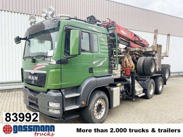 MAN TGS 26.480 6x4 BB, Intarder, Kran Epsilon - Camión forestal, Camión grúa: foto 1 MAN TGS 26.480 6x4 BB, Intarder, Kran Epsilon - Camión forestal, Camión grúa: foto 1