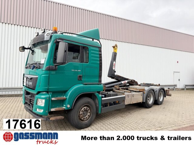 MAN TGS 26.480 6x4 BL, Motorabtrieb, Navi, Intarder, - Camión multibasculante: foto 1 MAN TGS 26.480 6x4 BL, Motorabtrieb, Navi, Intarder, - Camión multibasculante: foto 1