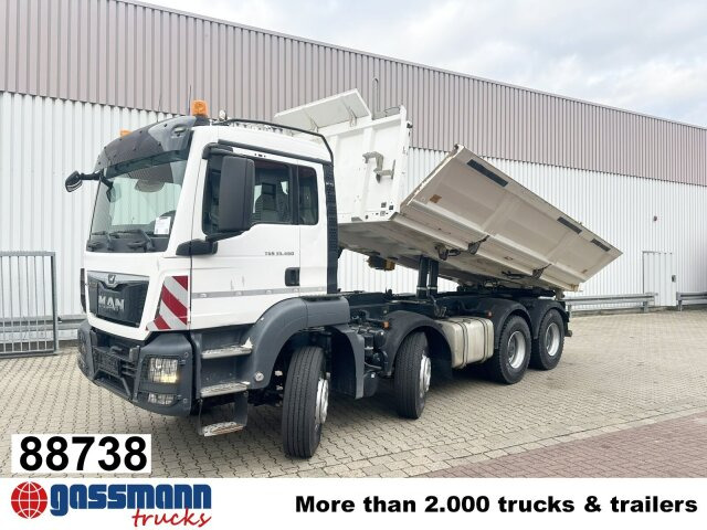 MAN TGS 35.460 8X4 BB, Meiller Bordmatik, Rollplane, - Camión volquete: foto 1 MAN TGS 35.460 8X4 BB, Meiller Bordmatik, Rollplane, - Camión volquete: foto 1