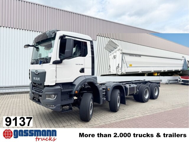 MAN TGS 35.480 8x8 BB CH, Hohe Bauart, Nebenantrieb - Camión volquete: foto 1 MAN TGS 35.480 8x8 BB CH, Hohe Bauart, Nebenantrieb - Camión volquete: foto 1