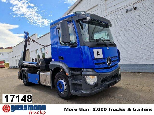 Mercedes-Benz Antos 1840 L, Gergen Teleskopabsetzkipper Adonis - Camión portacontenedor de cadenas: foto 1 Mercedes-Benz Antos 1840 L, Gergen Teleskopabsetzkipper Adonis - Camión portacontenedor de cadenas: foto 1