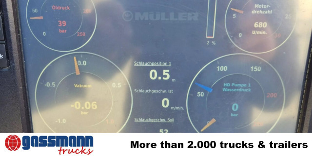 Mercedes-Benz Arocs 1843 L 4x2, Müller Canalmaster ca. 8m³, - Barredora vial: foto 2 Mercedes-Benz Arocs 1843 L 4x2, Müller Canalmaster ca. 8m³, - Barredora vial: foto 2