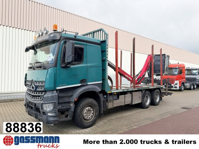 Mercedes-Benz Arocs 2648 6x4 mit Heckkran Epsilon M12Z83, - Camión forestal, Camión grúa: foto 1 Mercedes-Benz Arocs 2648 6x4 mit Heckkran Epsilon M12Z83, - Camión forestal, Camión grúa: foto 1