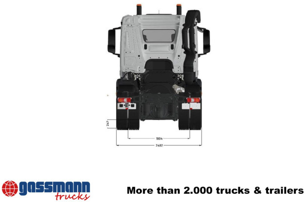 Mercedes-Benz Arocs 3253 L 8x4/4, MultimediaCockpit, Navi, - Camión chasis: foto 4 Mercedes-Benz Arocs 3253 L 8x4/4, MultimediaCockpit, Navi, - Camión chasis: foto 4