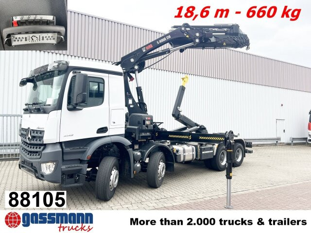 Mercedes-Benz Arocs 4142 B 8x4/4, Grounder, Funk - Camión multibasculante, Camión grúa: foto 1 Mercedes-Benz Arocs 4142 B 8x4/4, Grounder, Funk - Camión multibasculante, Camión grúa: foto 1