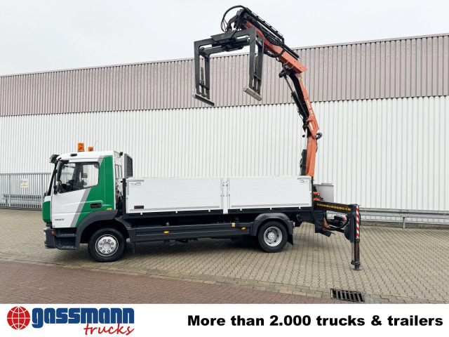 Mercedes-Benz Atego 1223 L 4x2 mit Heckkran Atlas 88.3-A2L, - Camión caja abierta, Camión grúa: foto 2 Mercedes-Benz Atego 1223 L 4x2 mit Heckkran Atlas 88.3-A2L, - Camión caja abierta, Camión grúa: foto 2