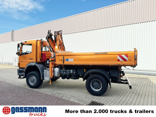 Mercedes-Benz Axor 1833 AK 4x4, Winterdienstausstattung, Kran - Camión volquete, Camión grúa: foto 2 Mercedes-Benz Axor 1833 AK 4x4, Winterdienstausstattung, Kran - Camión volquete, Camión grúa: foto 2