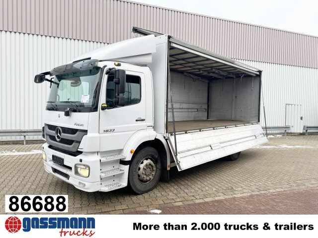 Mercedes-Benz Axor 1833 L 4x2, Getränkekoffer - Camión caja cerrada: foto 1 Mercedes-Benz Axor 1833 L 4x2, Getränkekoffer - Camión caja cerrada: foto 1