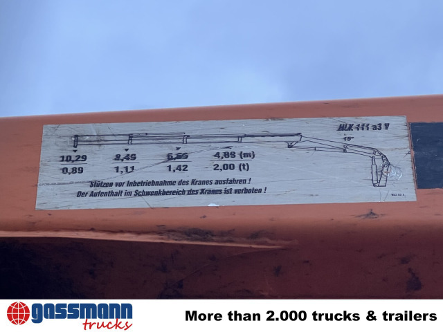 Unimog U400 4x4, Frontzapfwelle, Kipper, Kran MKG HKL - Camión volquete, Camión grúa: foto 4 Unimog U400 4x4, Frontzapfwelle, Kipper, Kran MKG HKL - Camión volquete, Camión grúa: foto 4