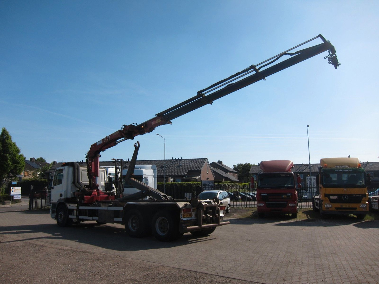 Camión multibasculante, Camión grúa DAF CF 85 480 6x2 HMF 2220 3xhydr Remote Manual E3: foto 10
