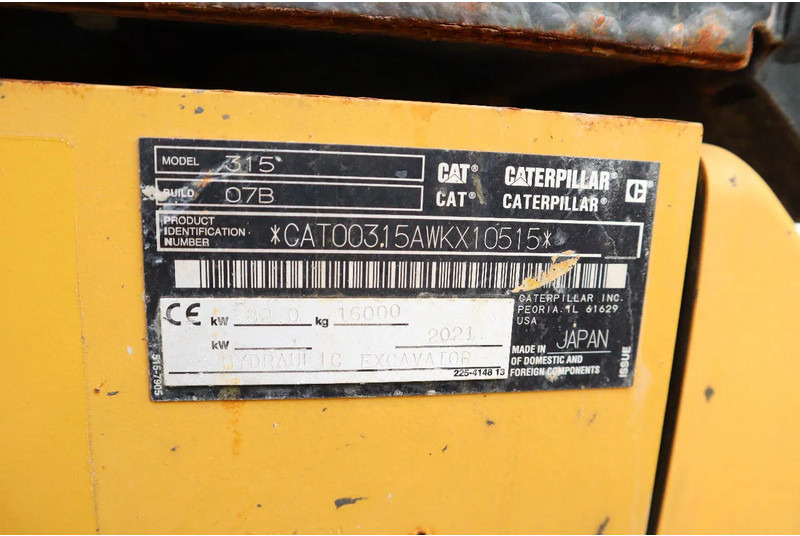 Excavadora de cadenas Caterpillar 315 07B | ROTOTILT | BUCKET | DOZERBLADE: foto 20