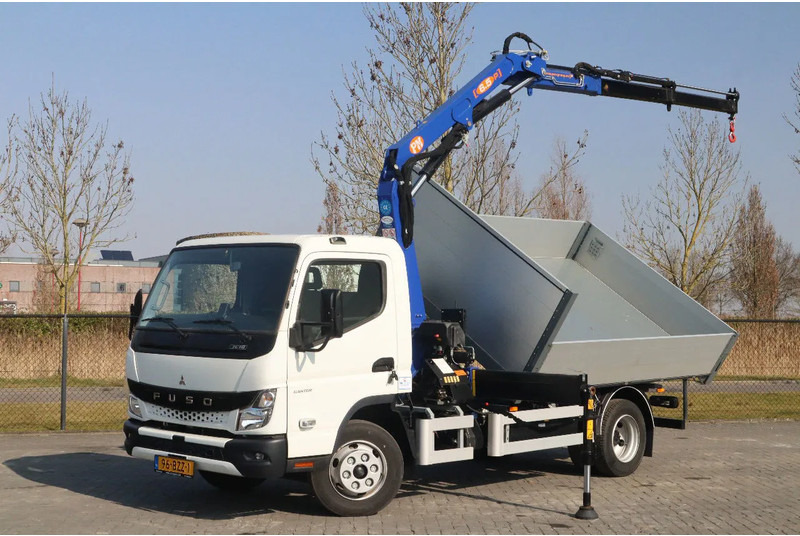 FUSO Canter 7C18 | 4X2 | 3-WAY TIPPER | PM 6.5 KRAN /CRANE - Camión grúa: foto 1 FUSO Canter 7C18 | 4X2 | 3-WAY TIPPER | PM 6.5 KRAN /CRANE - Camión grúa: foto 1