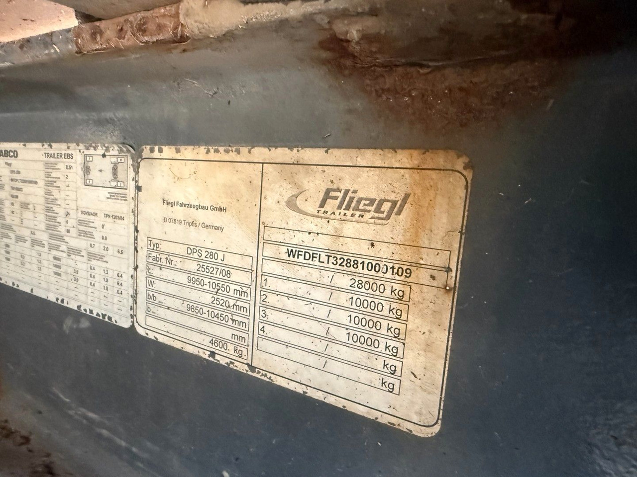 Remolque góndola rebajadas Fliegl FLT328 3 achser Maschinenanhänger mit Radkasten: foto 12