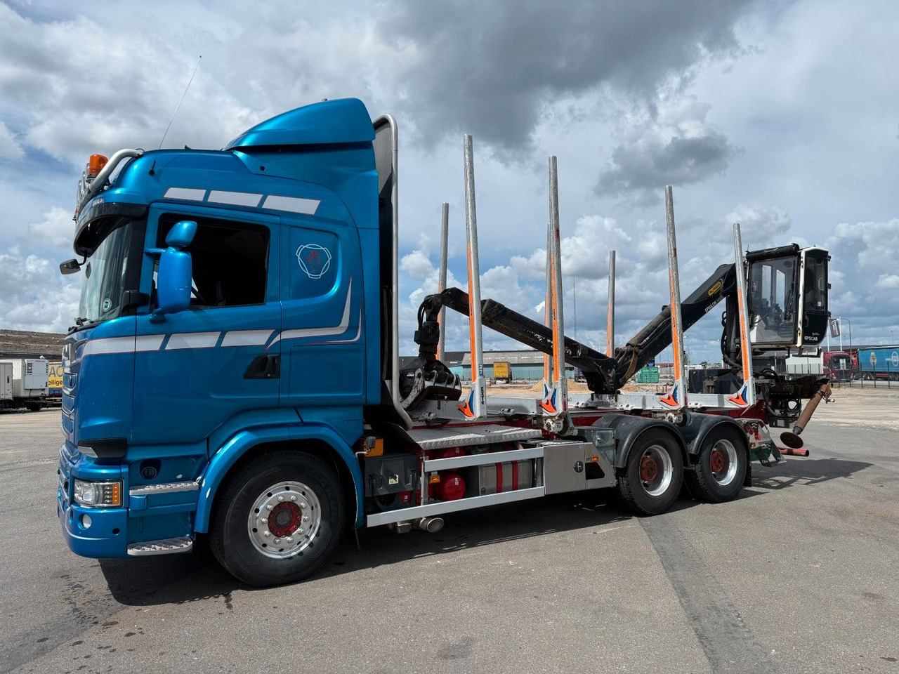 Scania R730 V8 6x4 Palfinger Epsilon M12L80 / Holz Wood - Camión forestal, Camión grúa: foto 2 Scania R730 V8 6x4 Palfinger Epsilon M12L80 / Holz Wood - Camión forestal, Camión grúa: foto 2