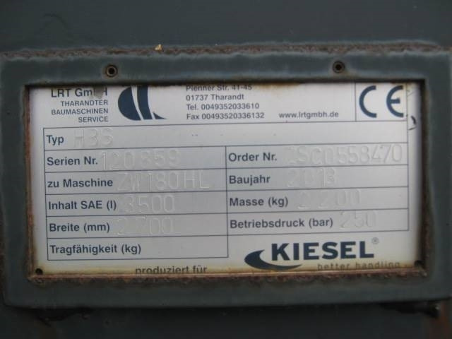 LRT NIEDERHALTERSCHAUFEL 2700MM Hitachi ZW180 - Cazo para Maquinaria de construcción: foto 2 LRT NIEDERHALTERSCHAUFEL 2700MM Hitachi ZW180 - Cazo para Maquinaria de construcción: foto 2