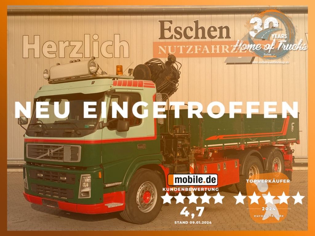 Volvo FM 340 6x2 / HIAB 144 E-3 DUO Faltkran - Camión volquete, Camión grúa: foto 1 Volvo FM 340 6x2 / HIAB 144 E-3 DUO Faltkran - Camión volquete, Camión grúa: foto 1