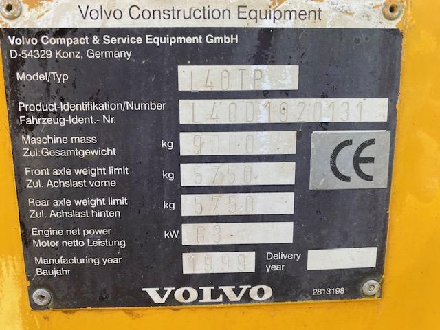 Volvo L 40 TP - Cargadora de ruedas: foto 5 Volvo L 40 TP - Cargadora de ruedas: foto 5