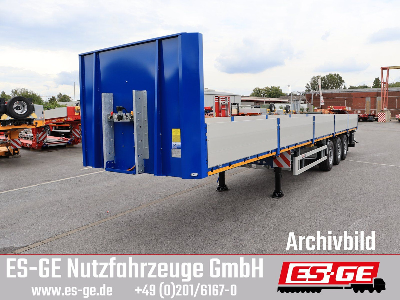 ES-GE 3-Achs Sattelanhänger - Bordwände + CV - Semirremolque plataforma/ Caja abierta: foto 3 ES-GE 3-Achs Sattelanhänger - Bordwände + CV - Semirremolque plataforma/ Caja abierta: foto 3