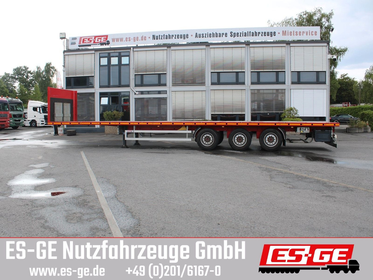 ES-GE 3-Achs Sattelanhänger - Rungen + CV - Semirremolque plataforma/ Caja abierta: foto 4 ES-GE 3-Achs Sattelanhänger - Rungen + CV - Semirremolque plataforma/ Caja abierta: foto 4