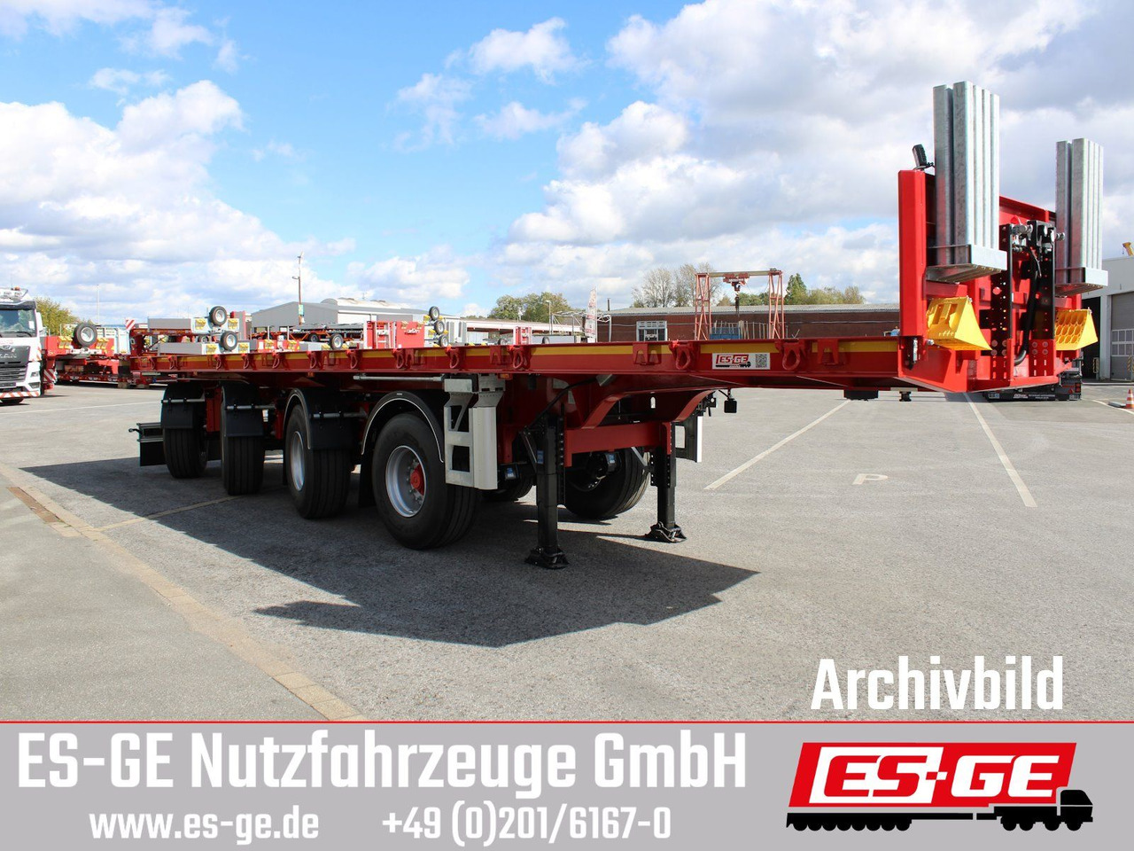 ES-GE 4-Achs-Ballastauflieger - Semirremolque plataforma/ Caja abierta: foto 4 ES-GE 4-Achs-Ballastauflieger - Semirremolque plataforma/ Caja abierta: foto 4