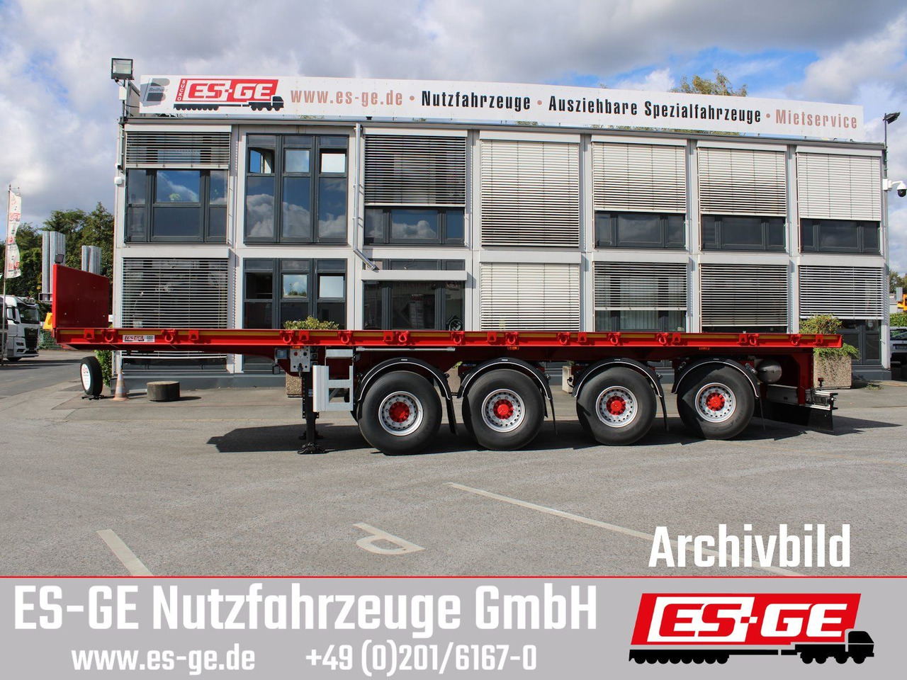 ES-GE 4-Achs-Ballastauflieger - Semirremolque plataforma/ Caja abierta: foto 5 ES-GE 4-Achs-Ballastauflieger - Semirremolque plataforma/ Caja abierta: foto 5