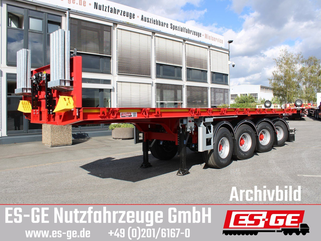ES-GE 4-Achs-Ballastauflieger - Semirremolque plataforma/ Caja abierta: foto 2 ES-GE 4-Achs-Ballastauflieger - Semirremolque plataforma/ Caja abierta: foto 2