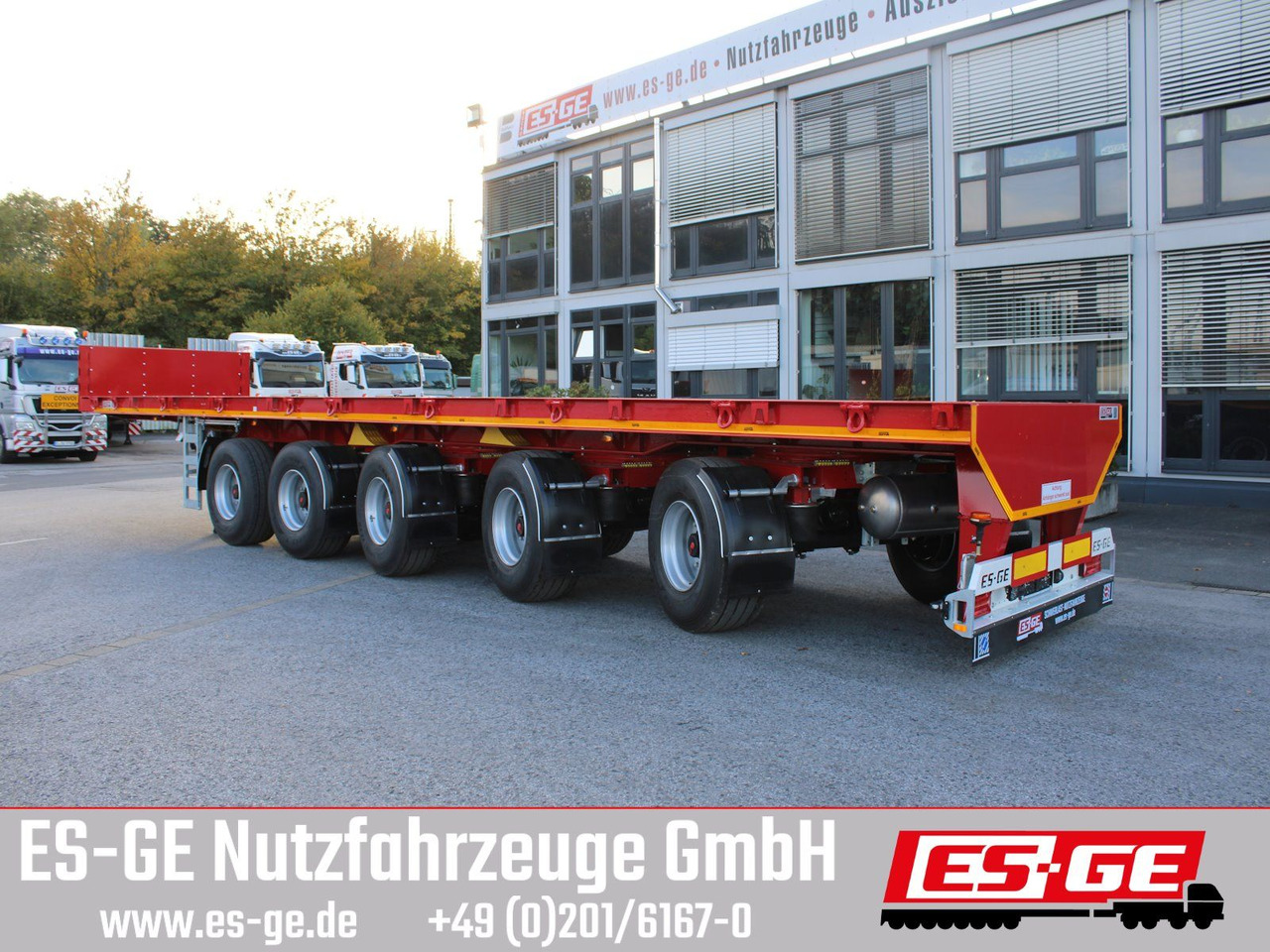 ES-GE 5-Achs-Ballastauflieger - Semirremolque plataforma/ Caja abierta: foto 1 ES-GE 5-Achs-Ballastauflieger - Semirremolque plataforma/ Caja abierta: foto 1