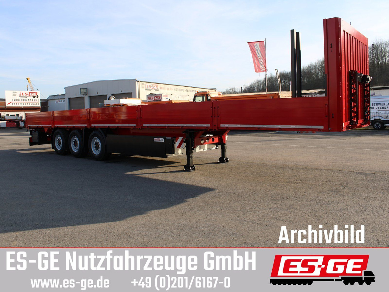 Kögel Multi Chassis, verstärkt, Bordwände - Semirremolque plataforma/ Caja abierta: foto 4 Kögel Multi Chassis, verstärkt, Bordwände - Semirremolque plataforma/ Caja abierta: foto 4
