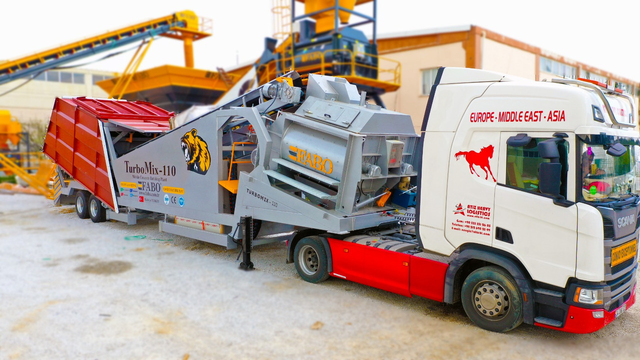 Planta de hormigón FABO mobile concrete batching plant: foto 1