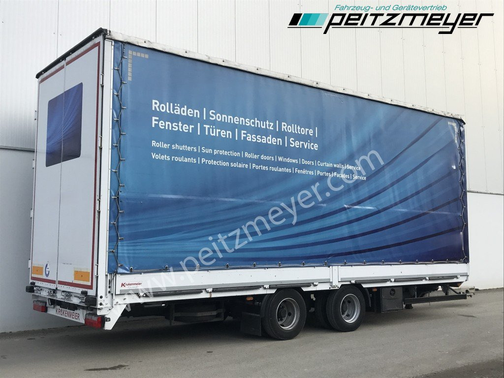 KRUKENMEIER Jumboanhänger TLPS 16,4, Hubdach, Edscha, verzinkt RSAB - Remolque plataforma/ Caja abierta: foto 1 KRUKENMEIER Jumboanhänger TLPS 16,4, Hubdach, Edscha, verzinkt RSAB - Remolque plataforma/ Caja abierta: foto 1