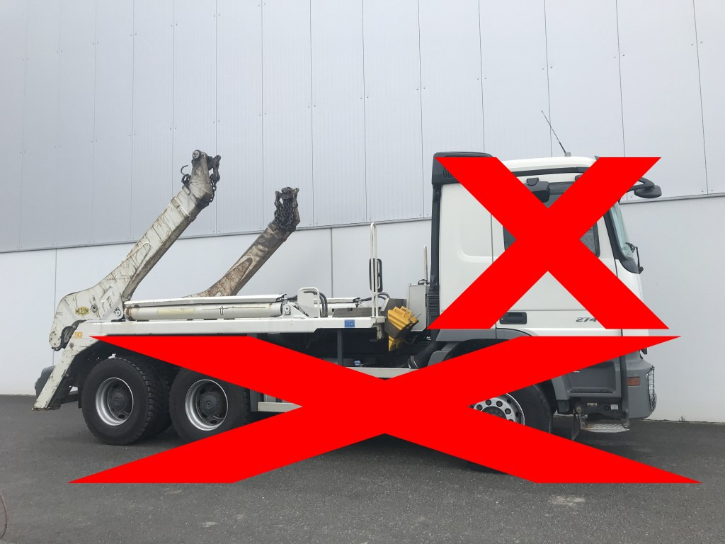 Equipos de gancho multilift/ De cadena multilift Meiller Absetzkipper AK 16 MTG - Actros 6x4: foto 9