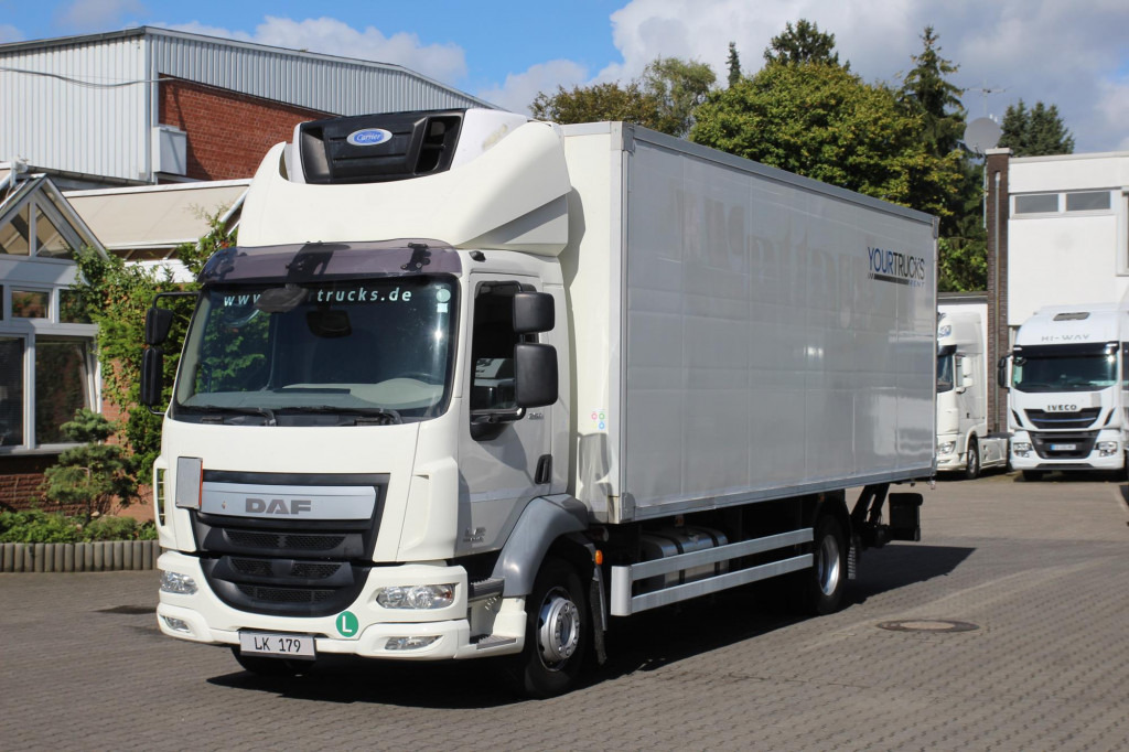 Daf LF 250 E6 Carrier Supra Strom Tür + LBW Kamera - Camión frigorífico: foto 1 Daf LF 250 E6 Carrier Supra Strom Tür + LBW Kamera - Camión frigorífico: foto 1