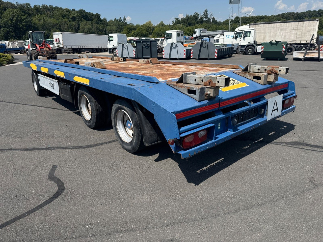 Fliegl TPS 240 3- Achs Kombi Anhänger - Blattfederung- - Remolque multilift/ Portacontenedores de cadenas: foto 3 Fliegl TPS 240 3- Achs Kombi Anhänger - Blattfederung- - Remolque multilift/ Portacontenedores de cadenas: foto 3