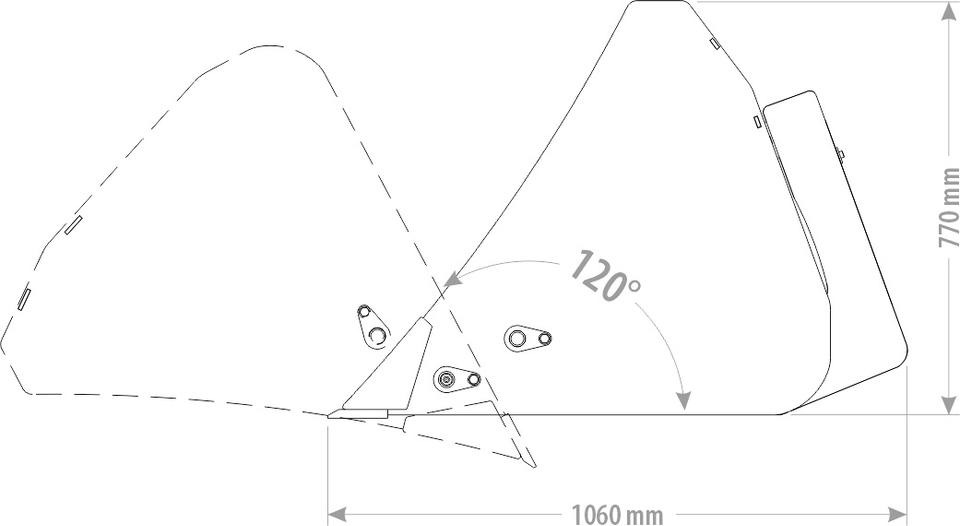 Hochkippschaufel Frontladerschaufel Schaufel Euro Fendt - Cazo cargador: foto 3 Hochkippschaufel Frontladerschaufel Schaufel Euro Fendt - Cazo cargador: foto 3