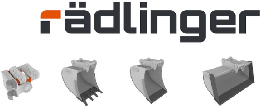 Rädlinger Löffelpaket 8 - 10 to HS 08 mit Powertilt Bagger Cat - Cazo para excavadora: foto 1 Rädlinger Löffelpaket 8 - 10 to HS 08 mit Powertilt Bagger Cat - Cazo para excavadora: foto 1