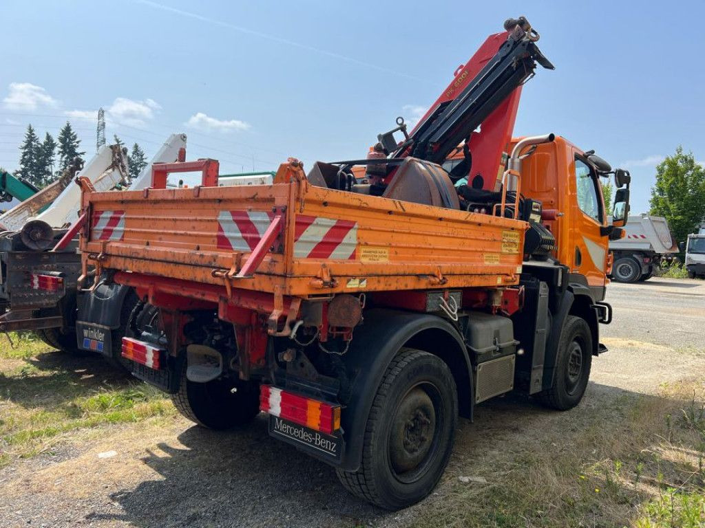 Mercedes-Benz Unimog U20 2-Achs Allradkipper Kran Palfinger Kr - Camión volquete, Camión grúa: foto 4 Mercedes-Benz Unimog U20 2-Achs Allradkipper Kran Palfinger Kr - Camión volquete, Camión grúa: foto 4