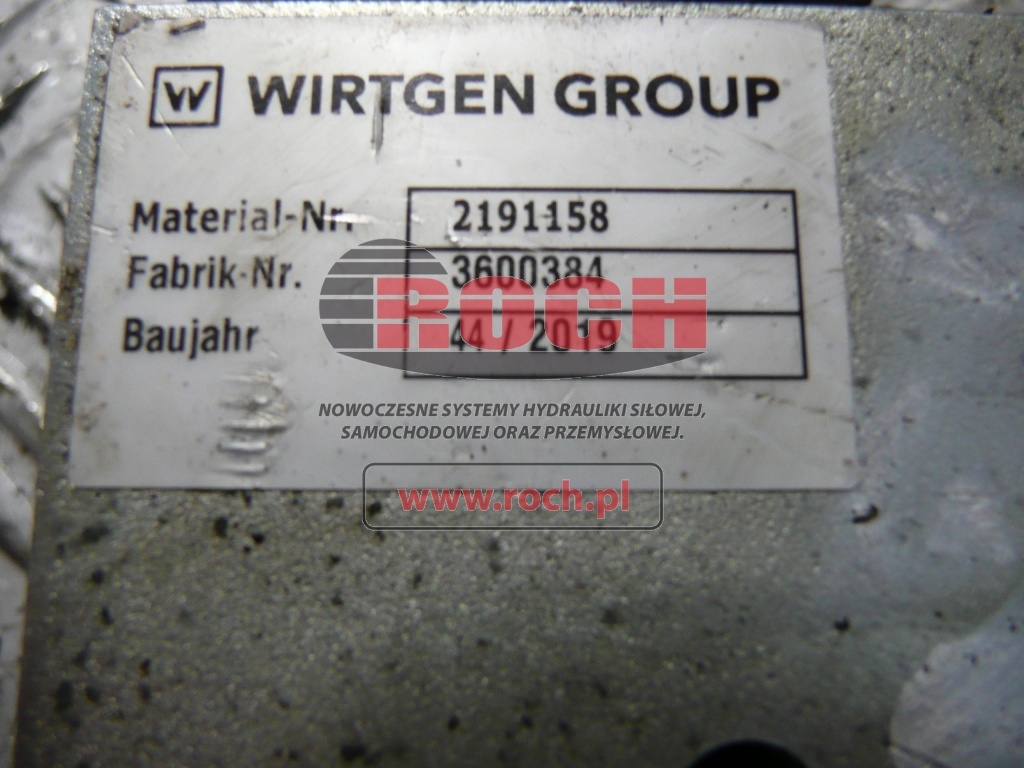 WIRTGEN 2191158 3600384 - 1 SEKCYJNY + 3036401 - Válvula hidráulica: foto 2 WIRTGEN 2191158 3600384 - 1 SEKCYJNY + 3036401 - Válvula hidráulica: foto 2