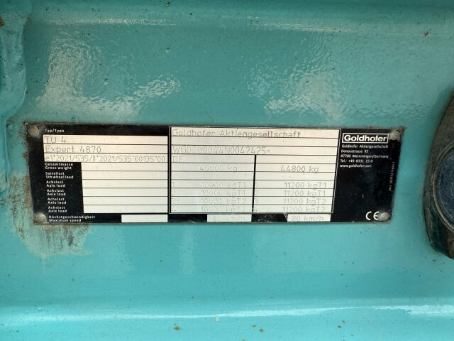 Goldhofer TU 4 EXPERT 4870 Tieflader Anhänger 44,8 T - Remolque góndola rebajadas: foto 2 Goldhofer TU 4 EXPERT 4870 Tieflader Anhänger 44,8 T - Remolque góndola rebajadas: foto 2