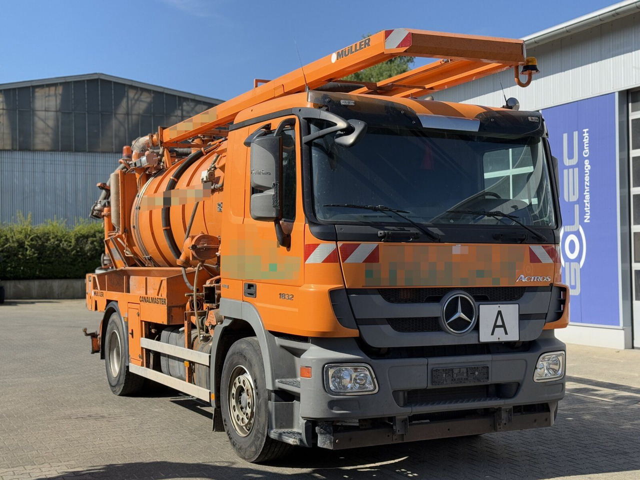 Mercedes-Benz ACTROS 1832 L Kanalreiniger MÜLLER 10.000 L - Limpieza de alcantarillado: foto 1 Mercedes-Benz ACTROS 1832 L Kanalreiniger MÜLLER 10.000 L - Limpieza de alcantarillado: foto 1