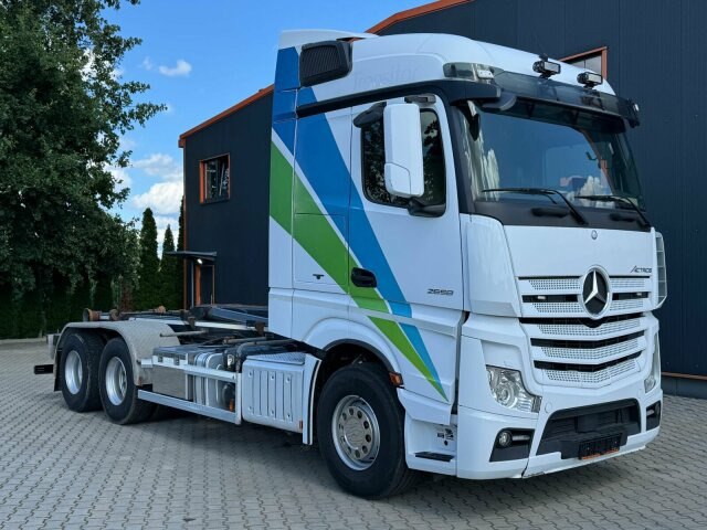 Mercedes-Benz ACTROS 2658 6x2 Abrollkipper MEILLER RK 26.67K - Camión multibasculante: foto 1 Mercedes-Benz ACTROS 2658 6x2 Abrollkipper MEILLER RK 26.67K - Camión multibasculante: foto 1