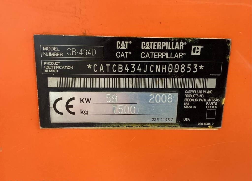 CAT CB 434 D - Apisonadora de asfalto: foto 4 CAT CB 434 D - Apisonadora de asfalto: foto 4