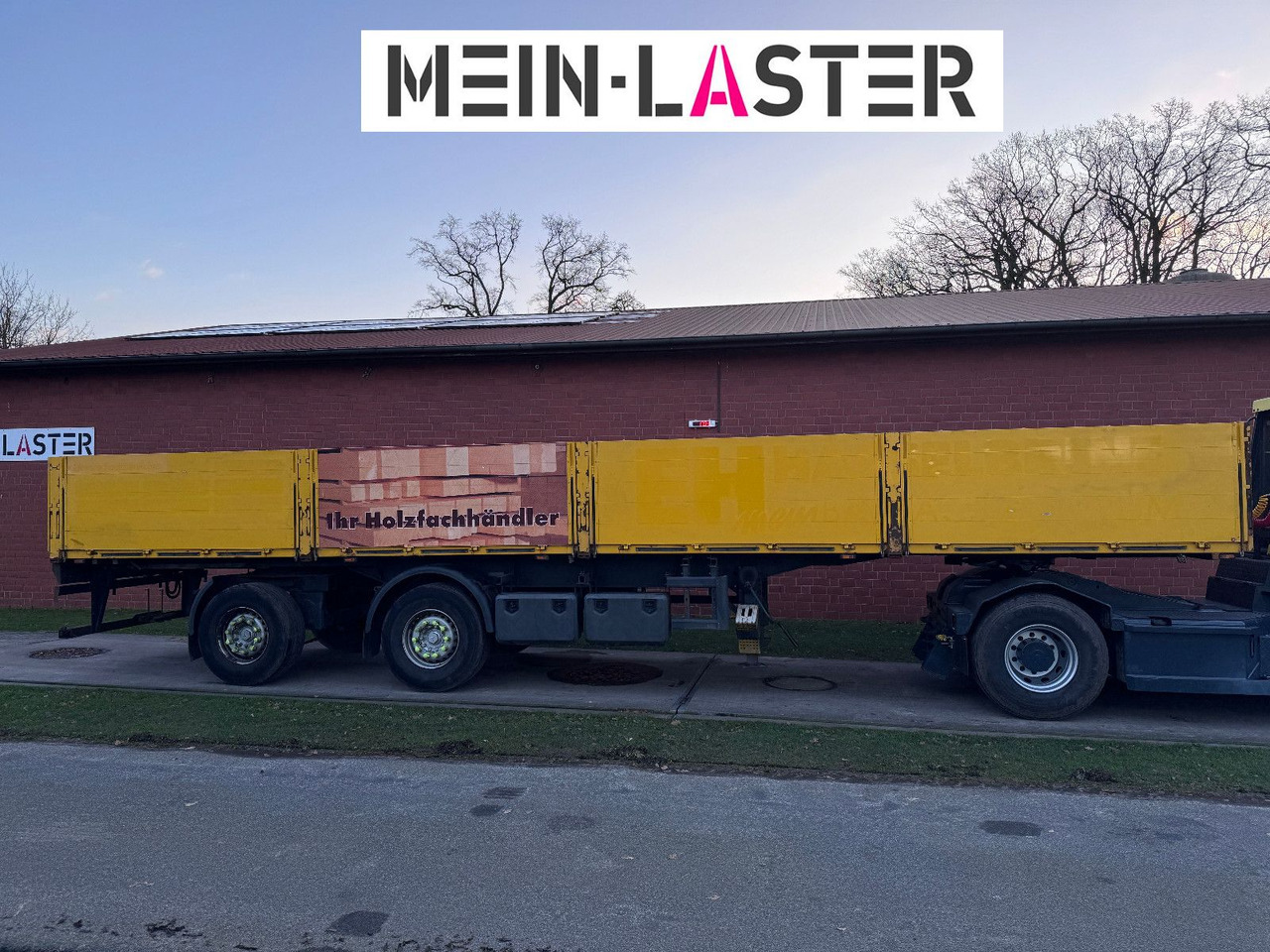 Ackermann Baustoffpritsche 11.5-13 m Lenkachse NL 19t - Semirremolque plataforma/ Caja abierta: foto 3 Ackermann Baustoffpritsche 11.5-13 m Lenkachse NL 19t - Semirremolque plataforma/ Caja abierta: foto 3