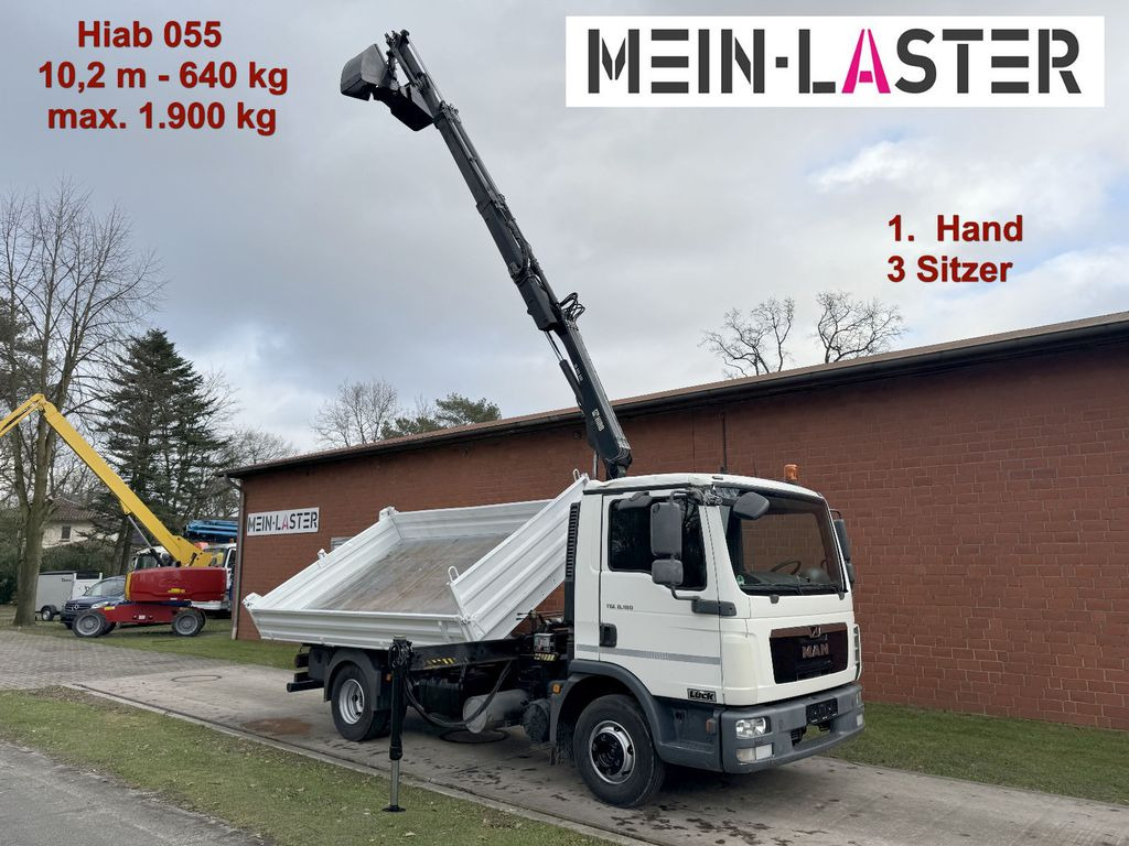 MAN TGL 8.180 3 S-Kipper Hiab 55 D *10,2 m - 640 kg - Furgoneta basculante: foto 1 MAN TGL 8.180 3 S-Kipper Hiab 55 D *10,2 m - 640 kg - Furgoneta basculante: foto 1
